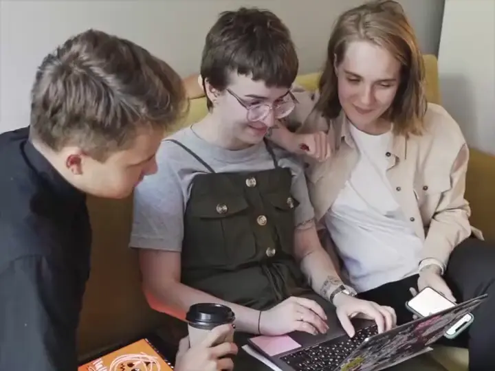 Team playing Gatherilla games together